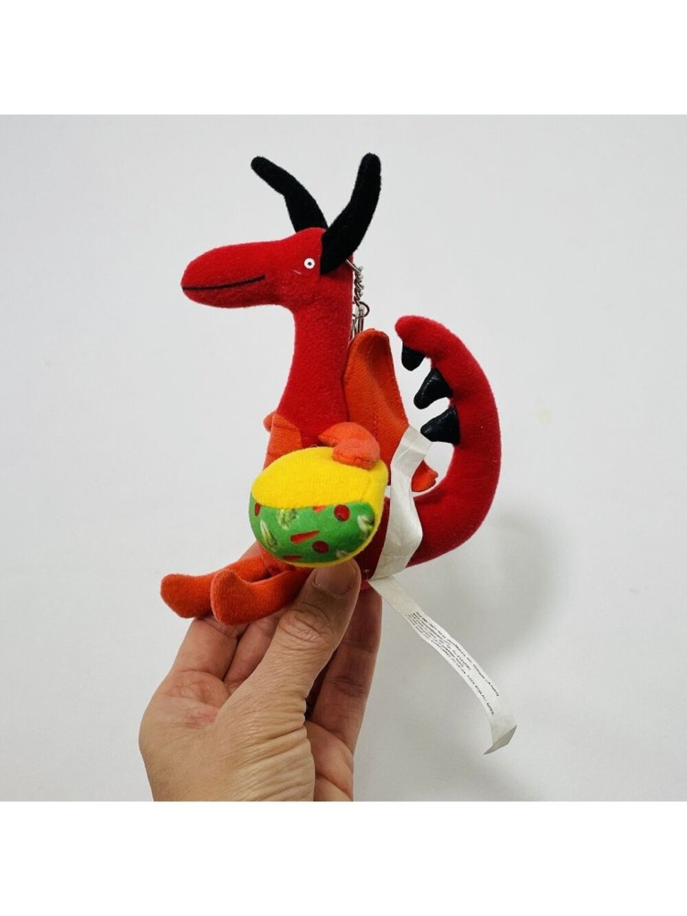 Red Dragon Tacos Plush Figure Keyring Keychain Adam Rubin Book Kid Mascot Doll